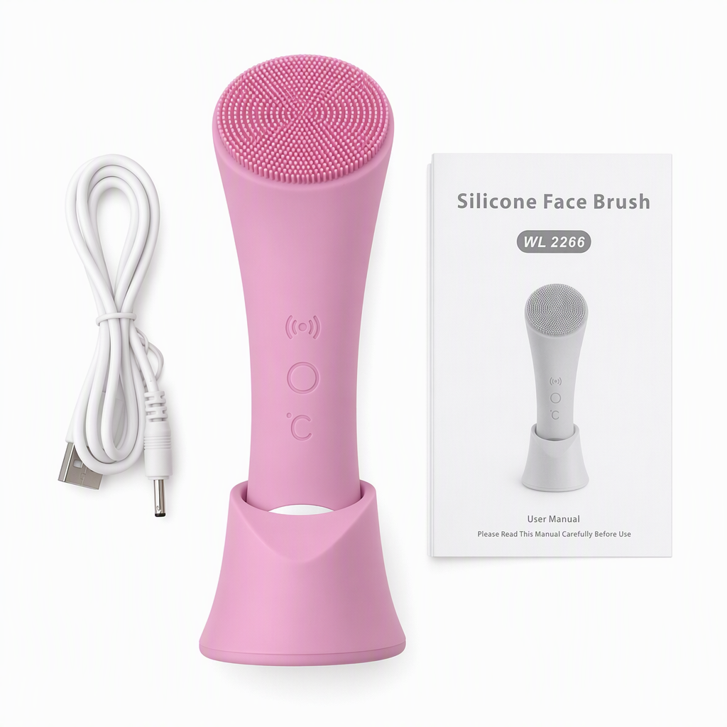 Heated Silicone Facial Cleansing Brush – product image