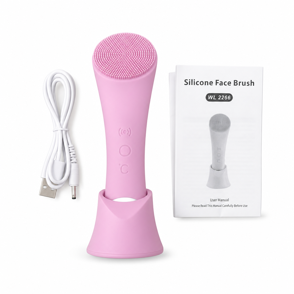 Heated Silicone Facial Cleansing Brush – product image