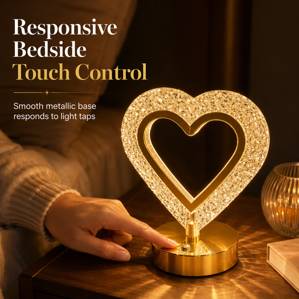 Rechargeable Crystal-Look Table Lamp – product image