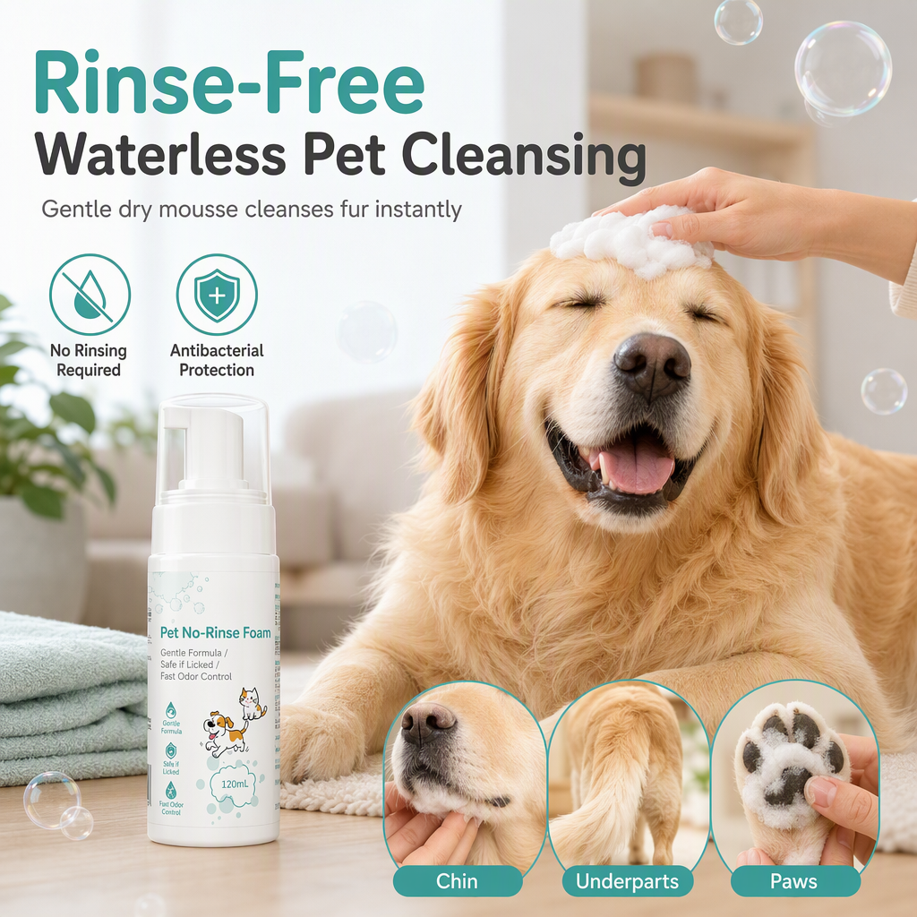 No-Rinse Cleaning Mousse for Cats and Dogs – product image