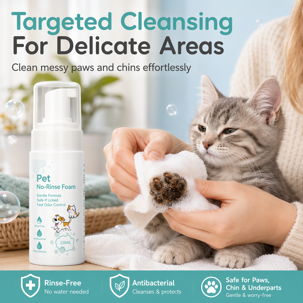 No-Rinse Cleaning Mousse for Cats and Dogs – product image