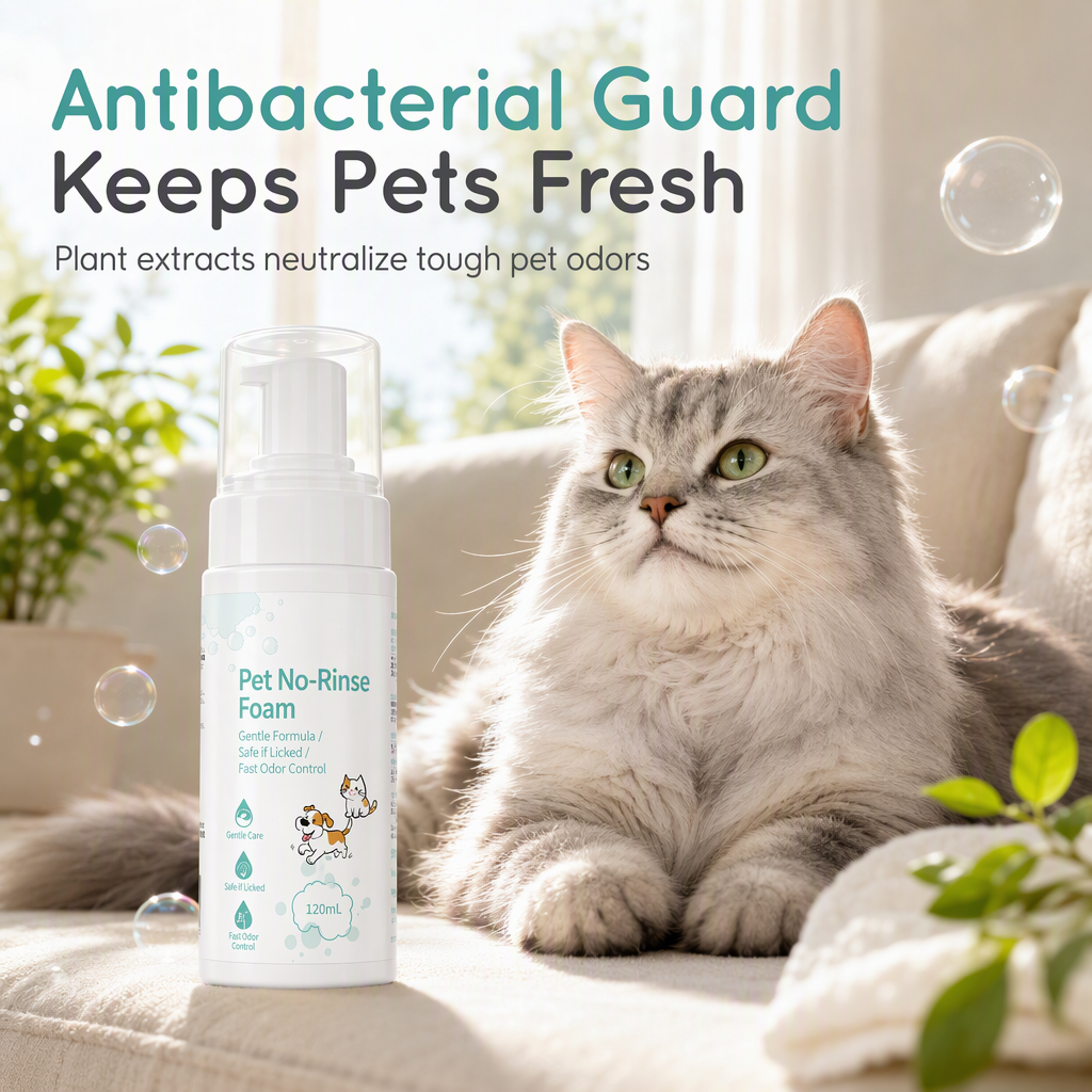 No-Rinse Cleaning Mousse for Cats and Dogs – product image