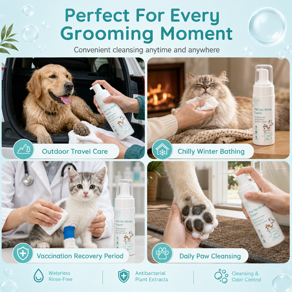 No-Rinse Cleaning Mousse for Cats and Dogs – product image