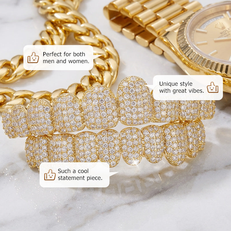 Decorative Zircon Grillz Set – product image