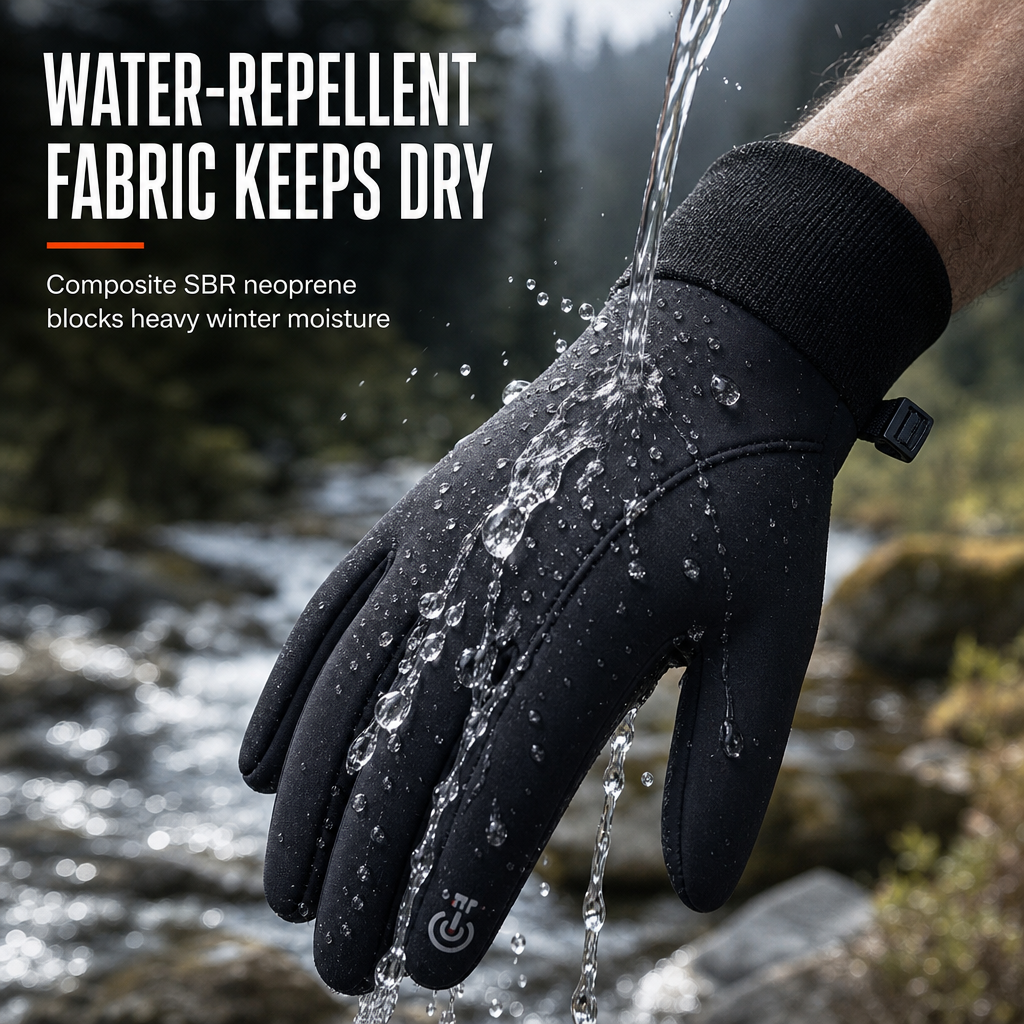 Fleece-Lined Winter Cycling Gloves – product image