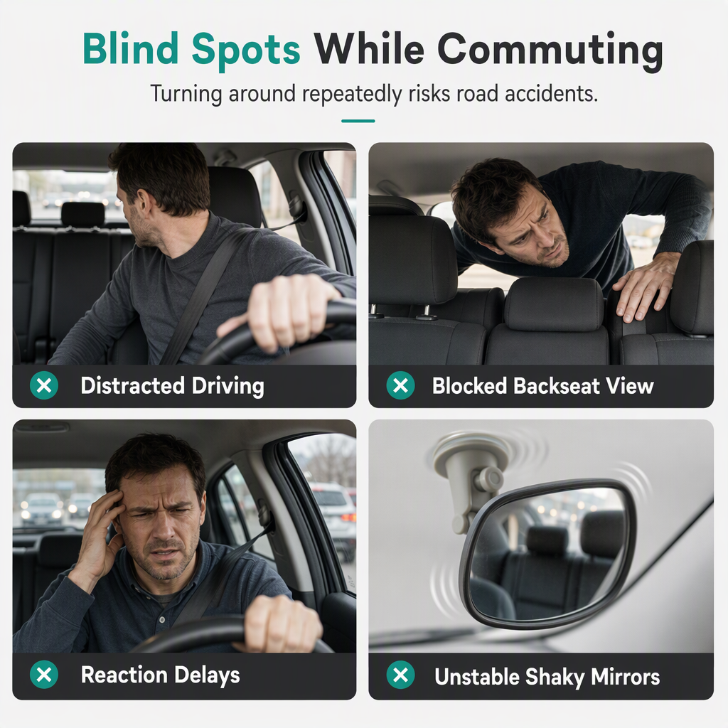 Adjustable Convex Auxiliary Mirror – product image