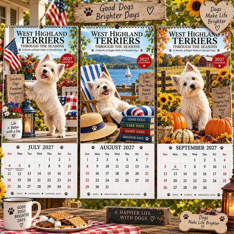 West Highland Terrier Wall Calendar – product image