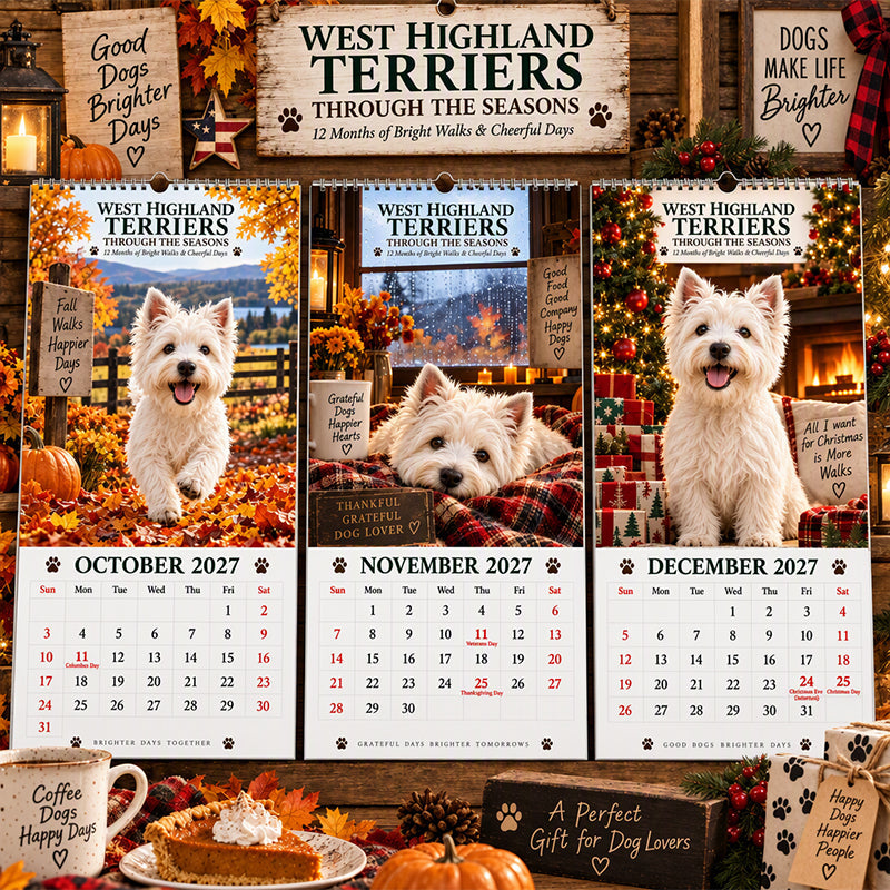 West Highland Terrier Wall Calendar – product image