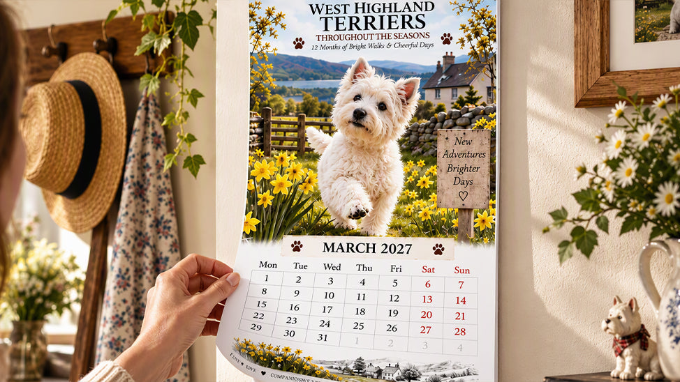 West Highland Terrier Wall Calendar – product image