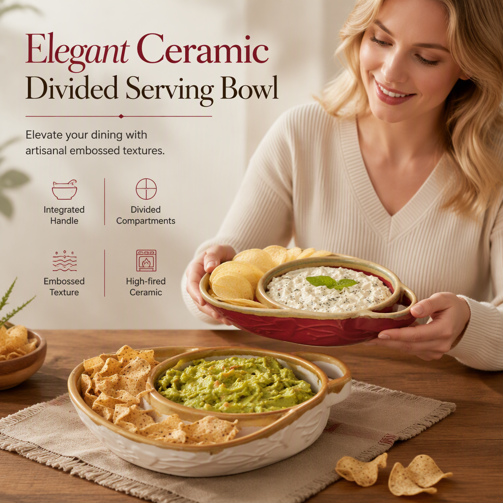 Divided Ceramic Baking Dish – product image