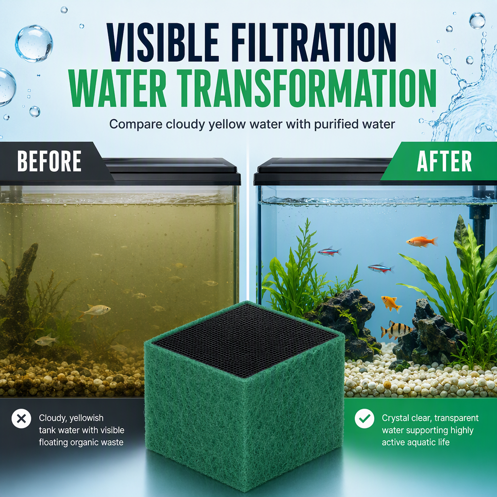 Activated Carbon Filter Cube for Aquariums – product image