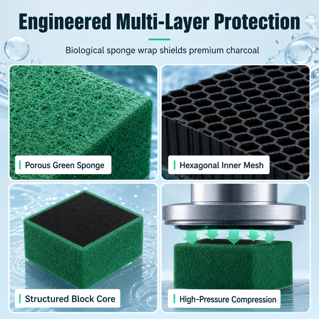 Activated Carbon Filter Cube for Aquariums – product image