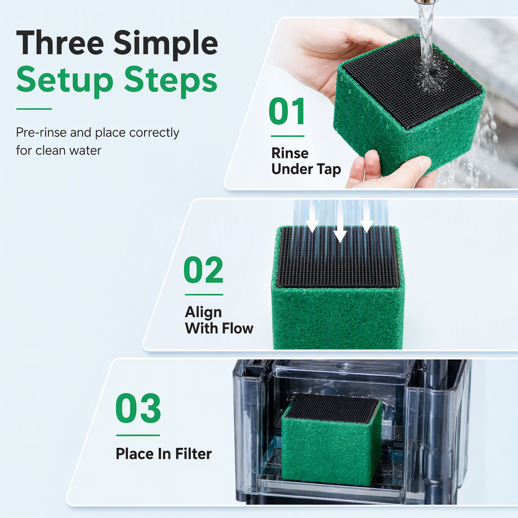 Activated Carbon Filter Cube for Aquariums – product image