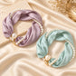 Pearl-Detail Scarf Necklace – product image