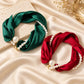 Pearl-Detail Scarf Necklace – product image