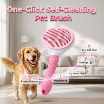 Self-Cleaning Slicker Brush for Dogs and Cats – product image