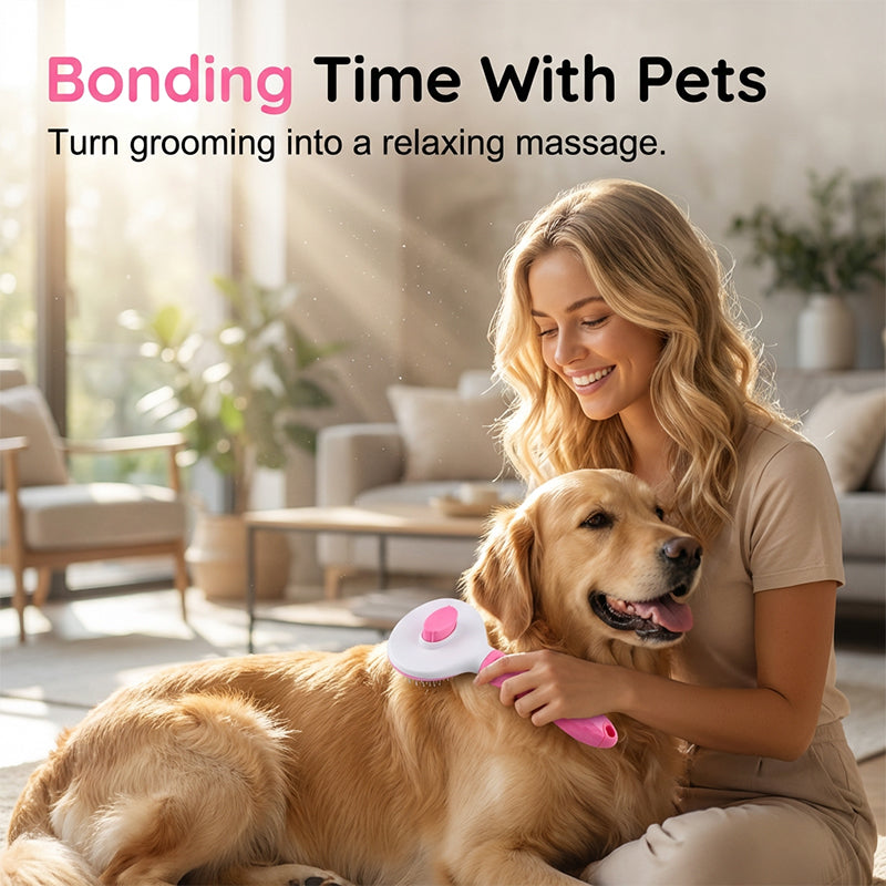 Self-Cleaning Slicker Brush for Dogs and Cats – product image
