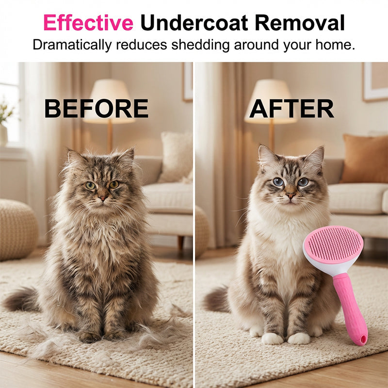 Self-Cleaning Slicker Brush for Dogs and Cats – product image