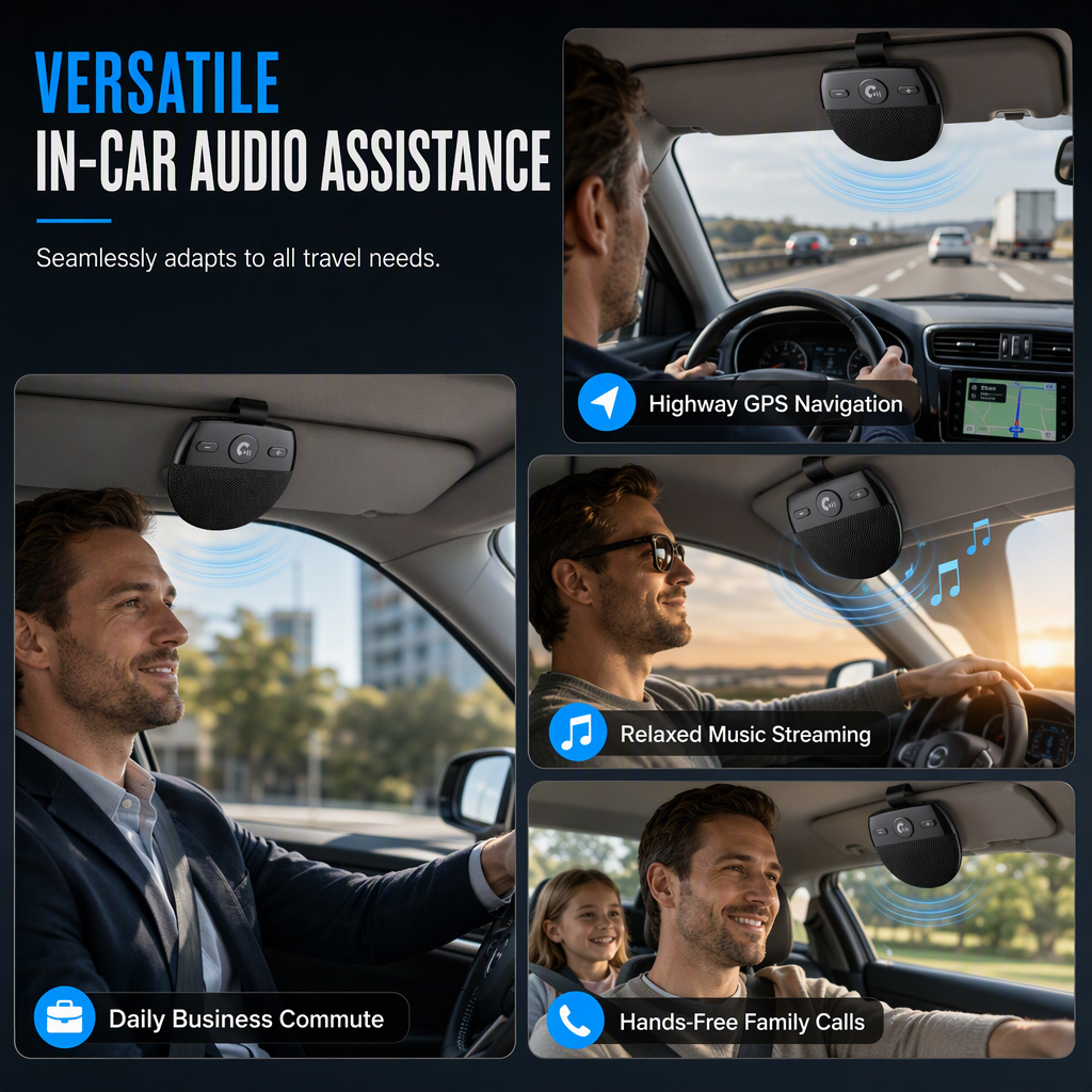 Bluetooth Sun Visor Speakerphone – product image
