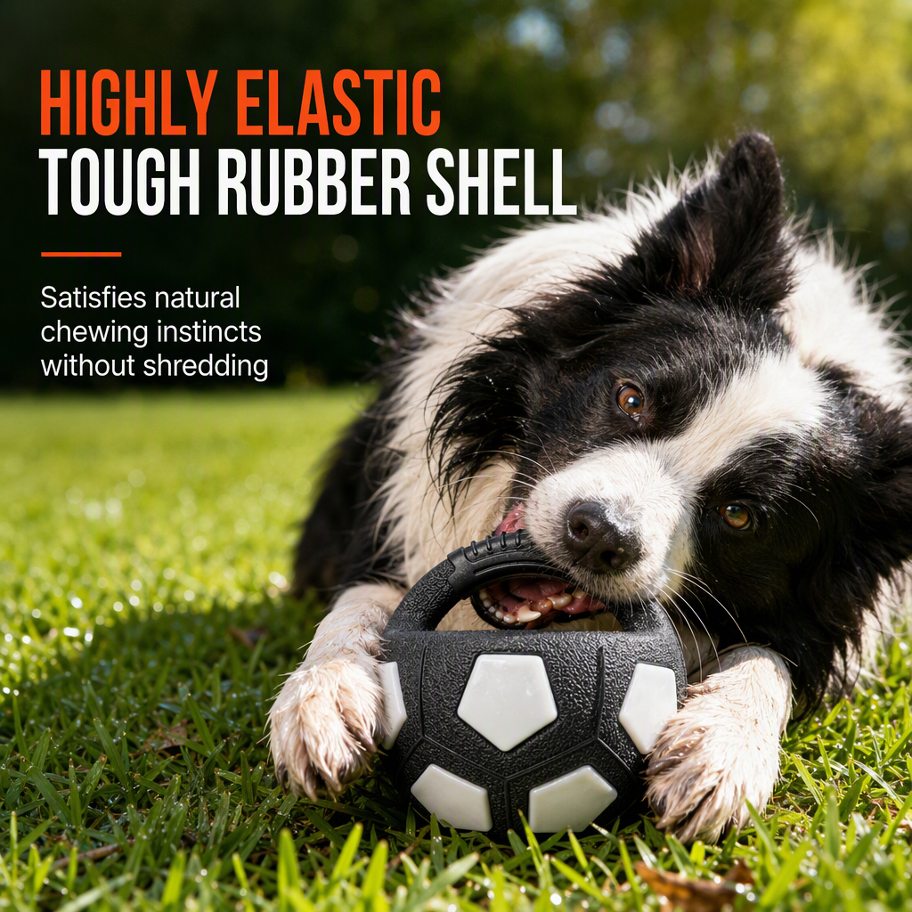 Interactive Dog Soccer Ball with Grab Tabs – product image