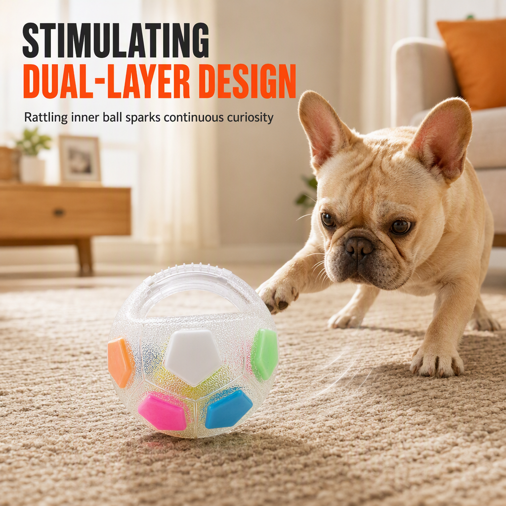 Interactive Dog Soccer Ball with Grab Tabs – product image