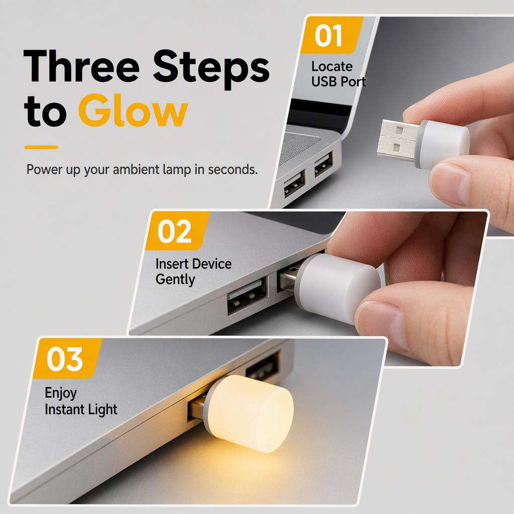 Mini USB LED Night Lights – product image