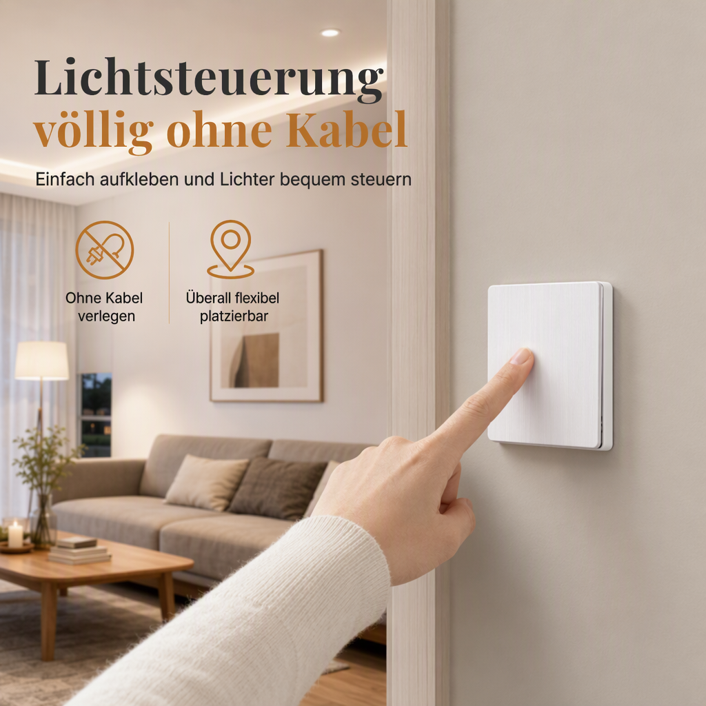 Wireless Wall Switch and Receiver Set – product image
