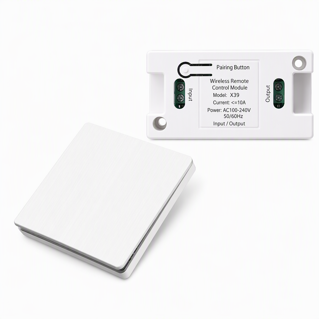 Wireless Wall Switch and Receiver Set – product image