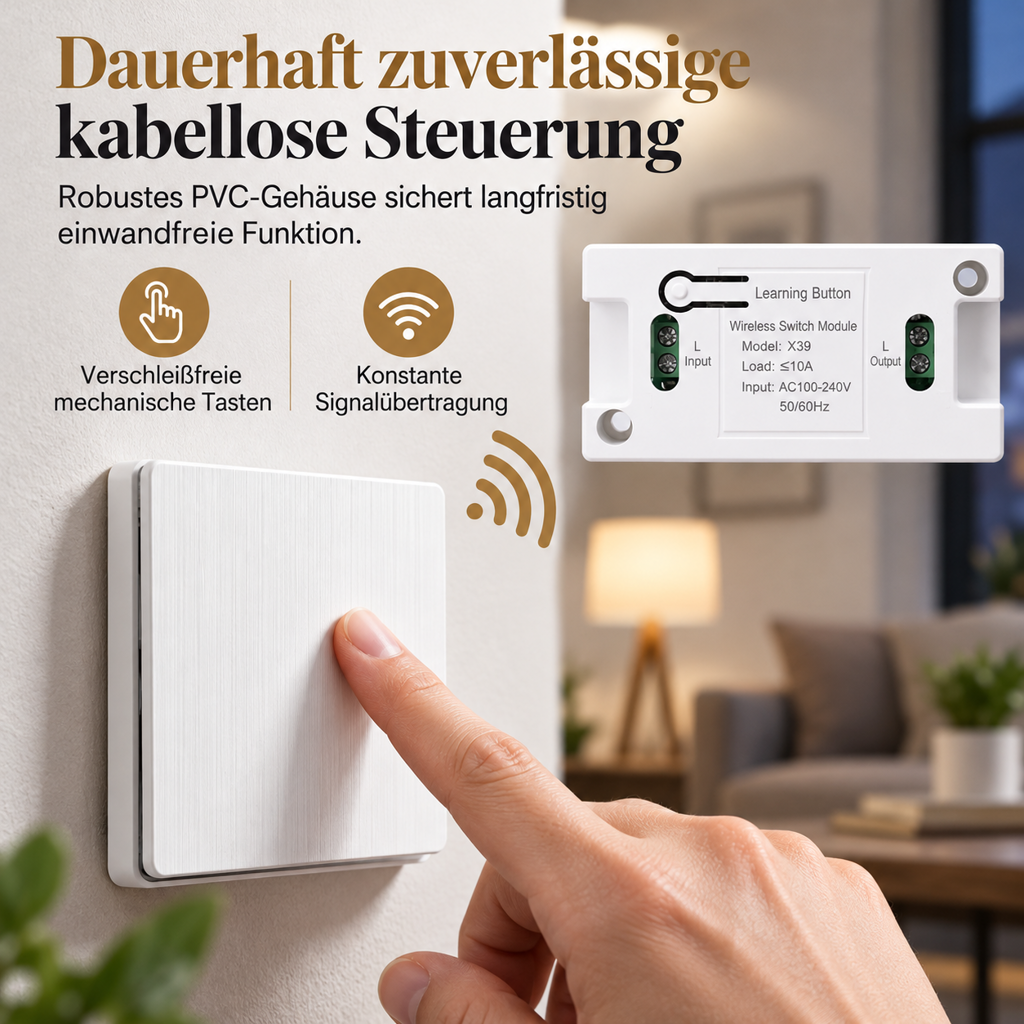 Wireless Wall Switch and Receiver Set – product image