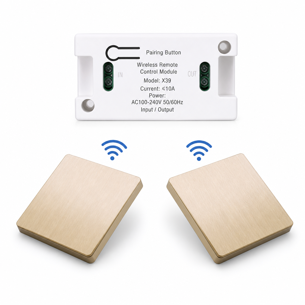 Wireless Wall Switch and Receiver Set – product image