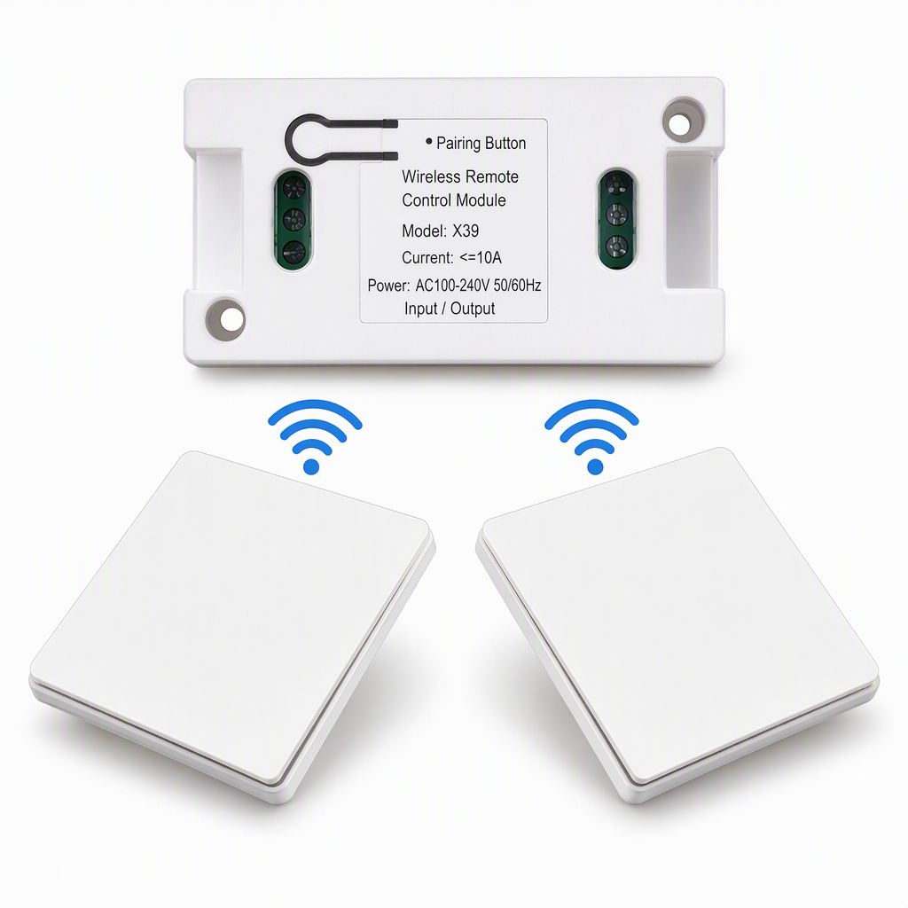 Wireless Wall Switch and Receiver Set – product image