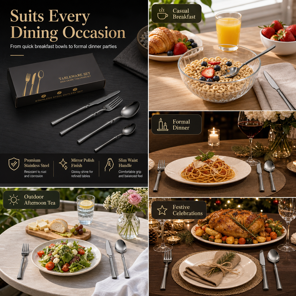 Stainless Steel Flatware Set – product image