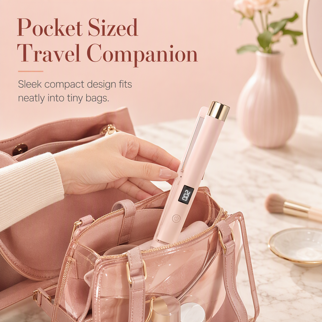 Mini Ceramic Travel Hair Styler – product image