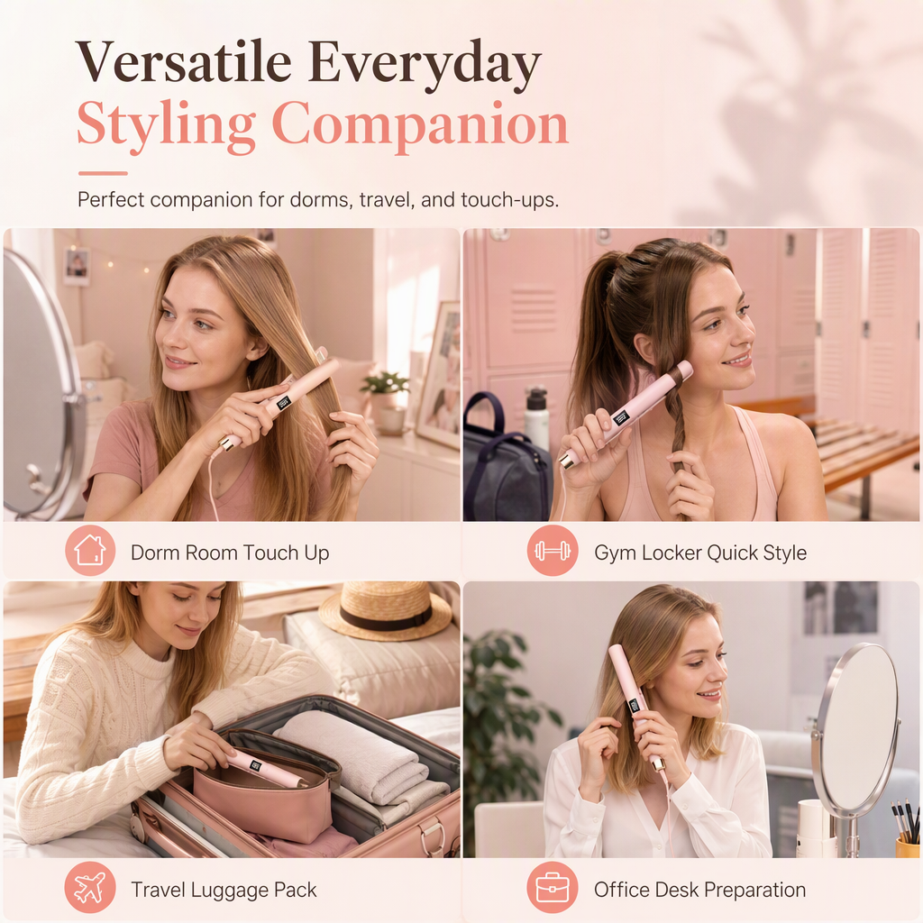 Mini Ceramic Travel Hair Styler – product image