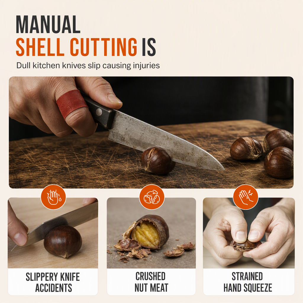 Stainless Steel Chestnut and Nut Cracker – product image