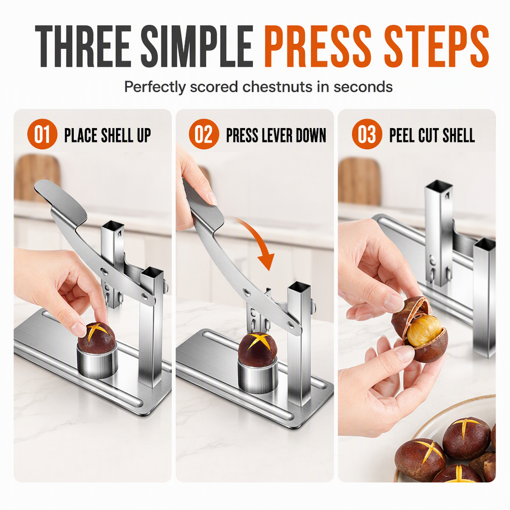 Stainless Steel Chestnut and Nut Cracker – product image