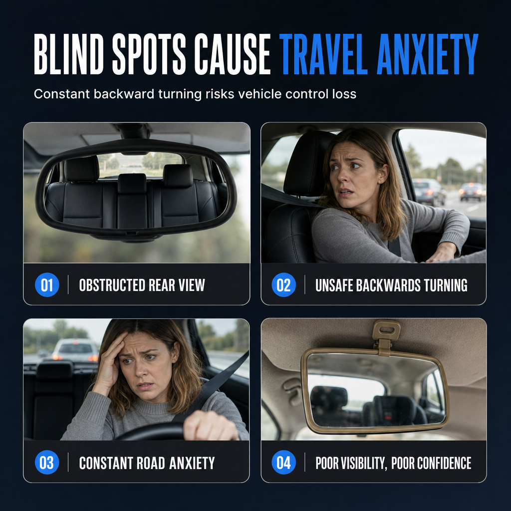 Adjustable Back-Seat Car Mirror – product image
