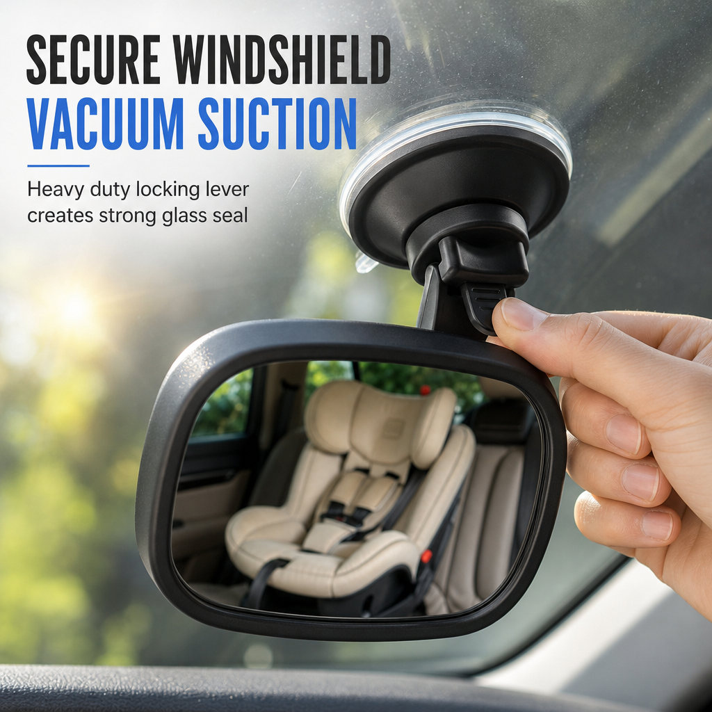 Adjustable Back-Seat Car Mirror – product image