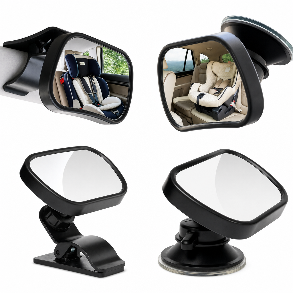 Adjustable Back-Seat Car Mirror – product image