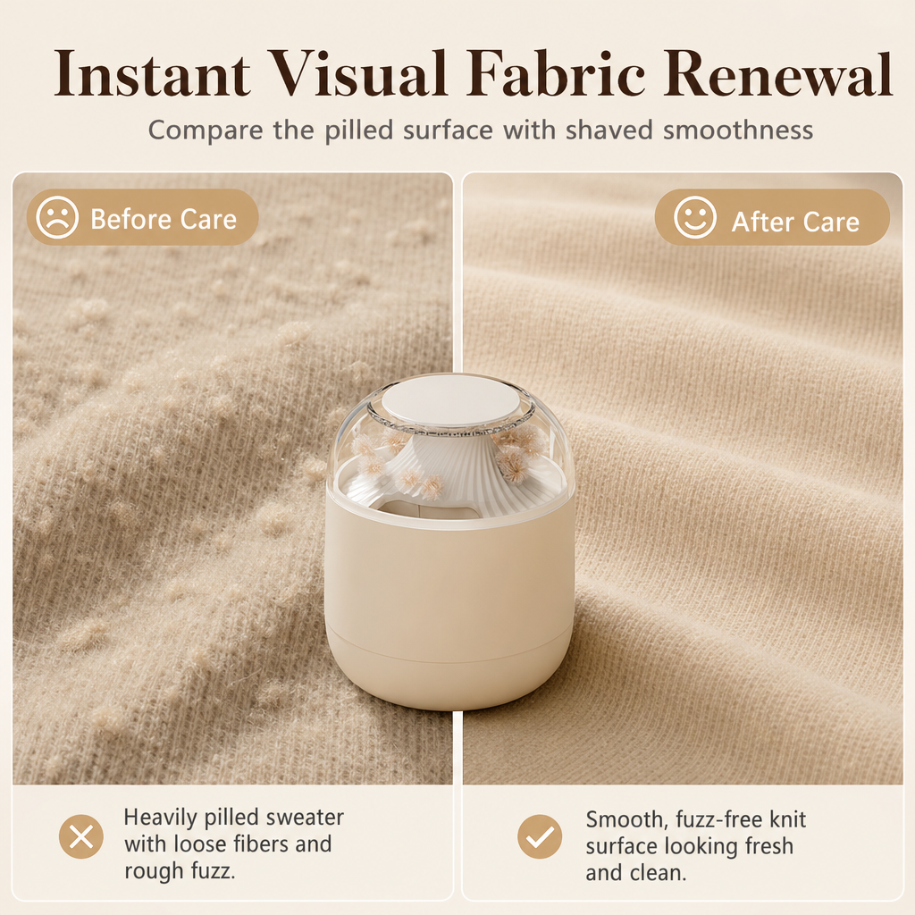 Electric Fabric Shaver with Magnetic Cover – product image
