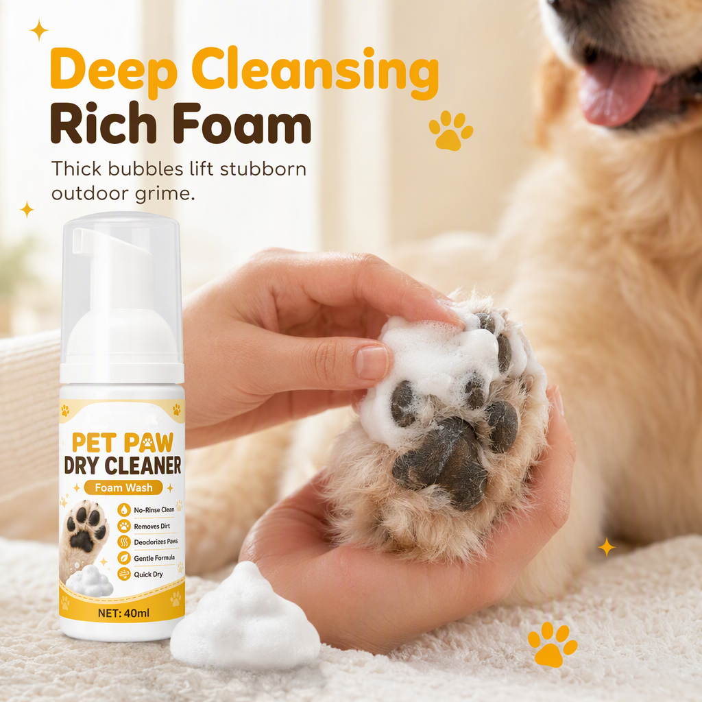 No-Rinse Paw Cleaning Foam – product image