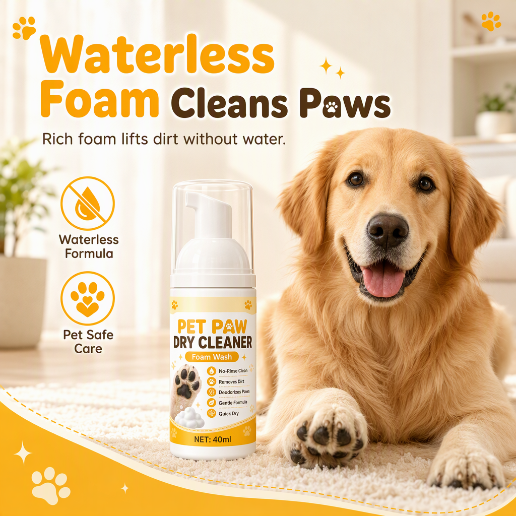 No-Rinse Paw Cleaning Foam – product image