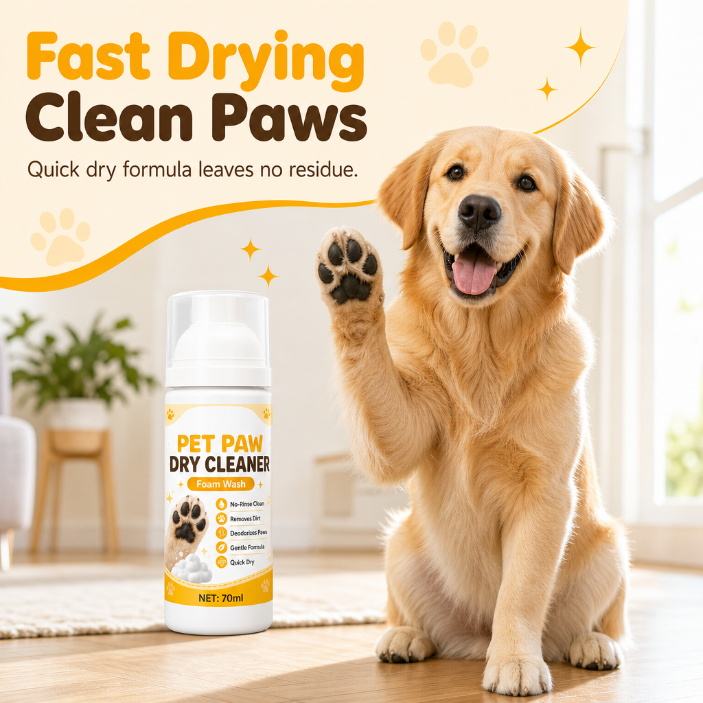 No-Rinse Paw Cleaning Foam – product image