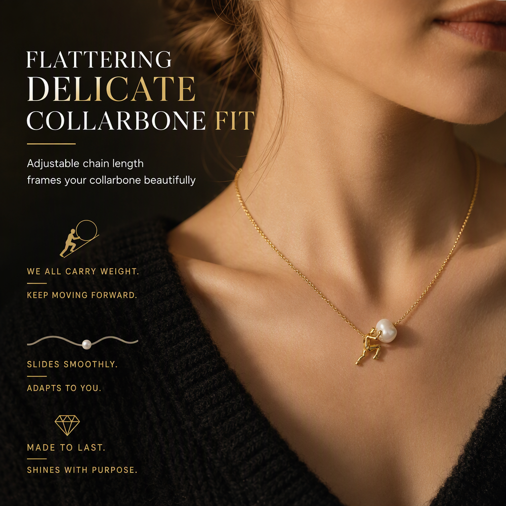 Adjustable Necklace with Sliding Charm – product image