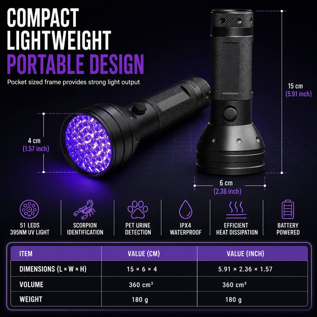 Handheld UV Blacklight – product image