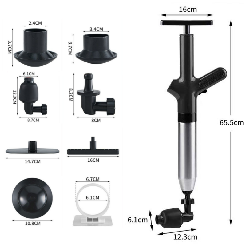 Manual Air-Pressure Drain Unclogger – product image