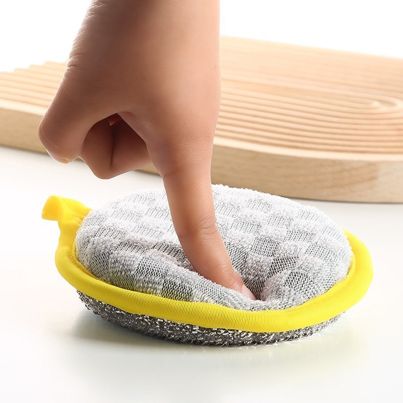 Double-Sided Round Dish Sponge – product image