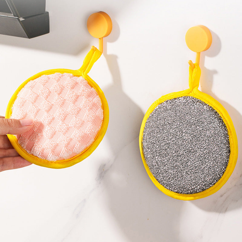Double-Sided Round Dish Sponge – product image