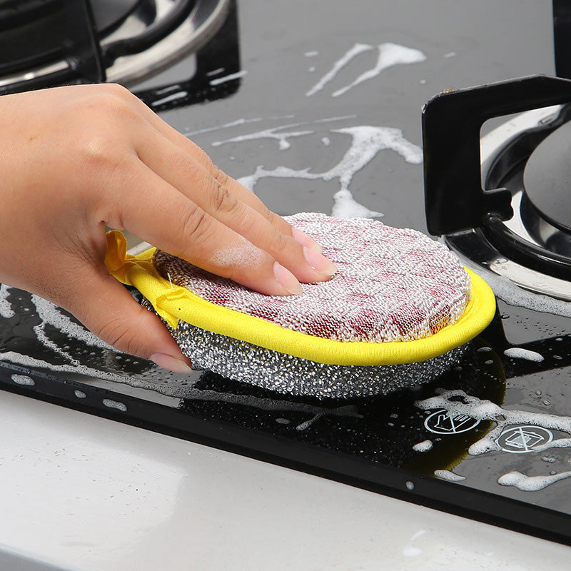 Double-Sided Round Dish Sponge – product image