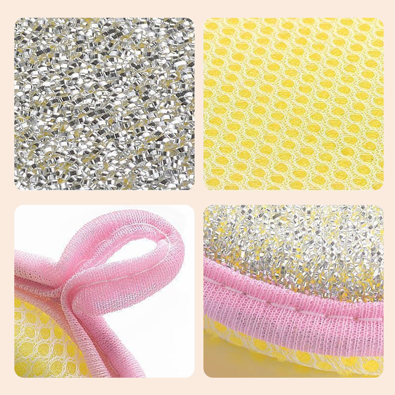 Double-Sided Round Dish Sponge – product image